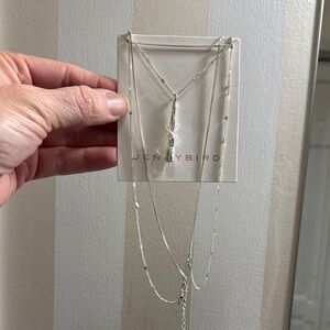 Jenny Bird Silver Layered Necklace